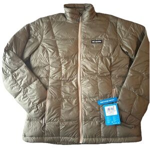 Columbia Womens Voodoo Falls 590 TurboDown II Jacket, Stone Green Small